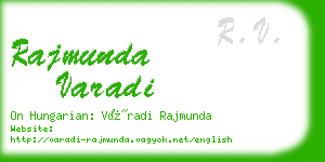 rajmunda varadi business card
